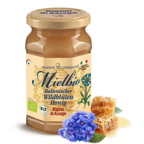 Rigoni di Asiago® Mielbio Bio Wildblüten Honig Aufstrich 300 g - Glas